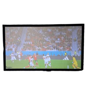 122" x 72"Cortina pantalla para proyector marca DA-LITE con marco de terciopelo con estructura incluida